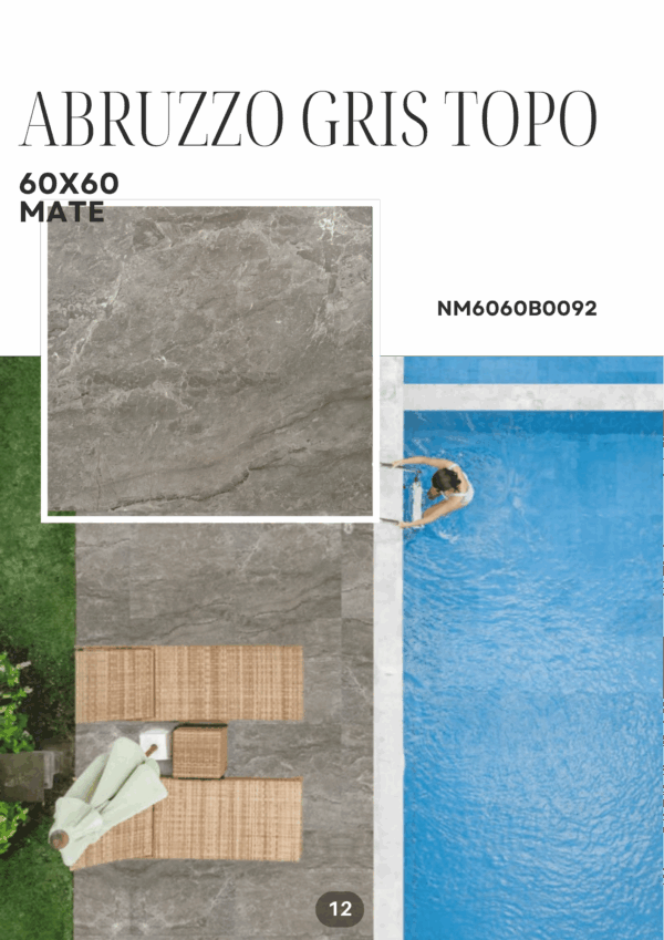 ABRUZZO GRIS TOPO 60X60 MATE