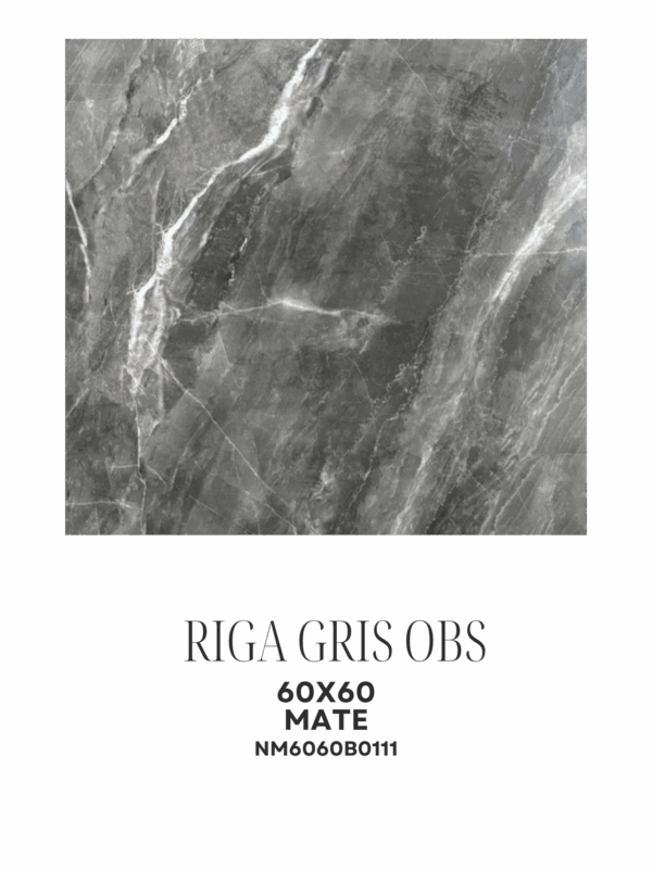 RIGA GRIS OBSCURO 60X60 MATE