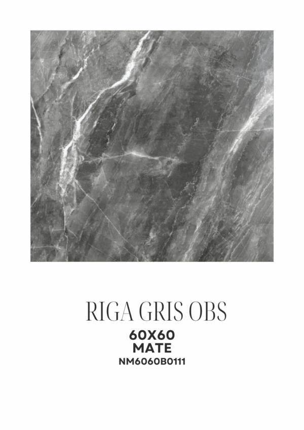 RIGA GRIS OBSCURO 60X60 MATE