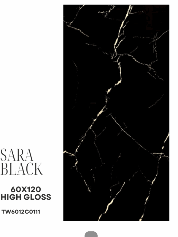 SARAH BLACK 60X120 HIGH GLOSS