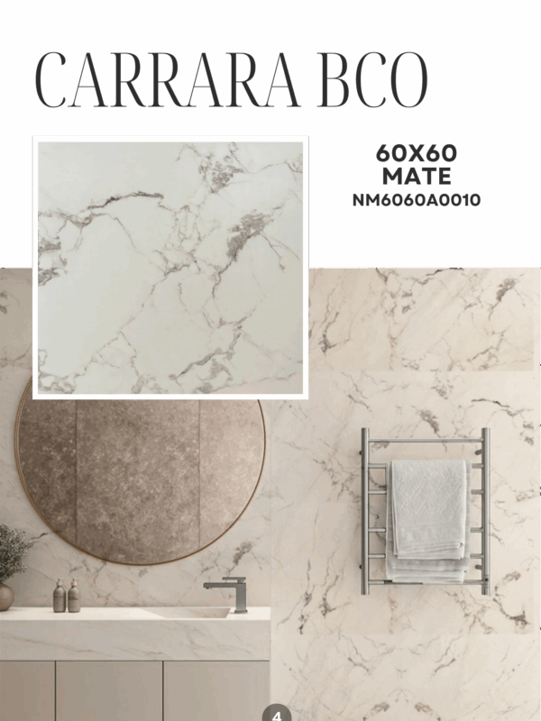 CARRARA BLANCO 60X60 MATE