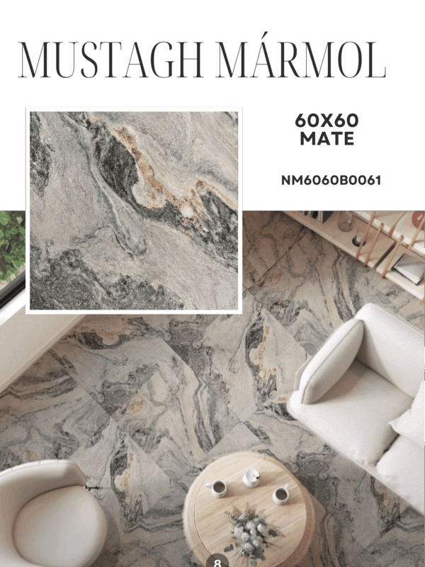 MUSTAGH MARMOL 60X60 MATE